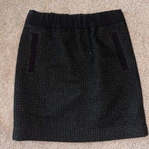 ✨LOFT glittery black mini skirt